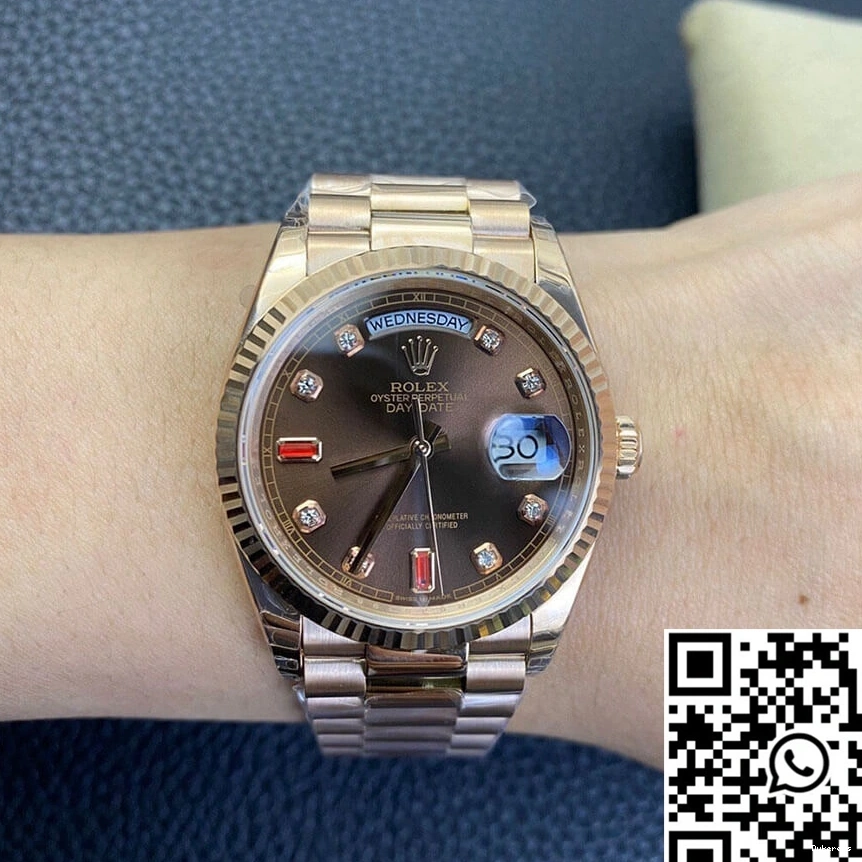 Rolex Day 118235 Gold Rose Date Factory EW 0106